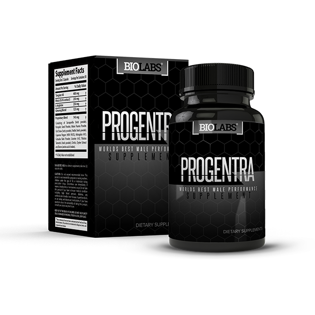 Box and Bottle of Progentra Male Enhancement Pills